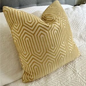 Schumacher Vanderbilt velvet pillow cover (no insert)  21” by 21”